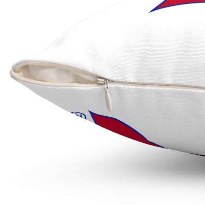 Bixby Spartans Red Logo Decorative Pillow