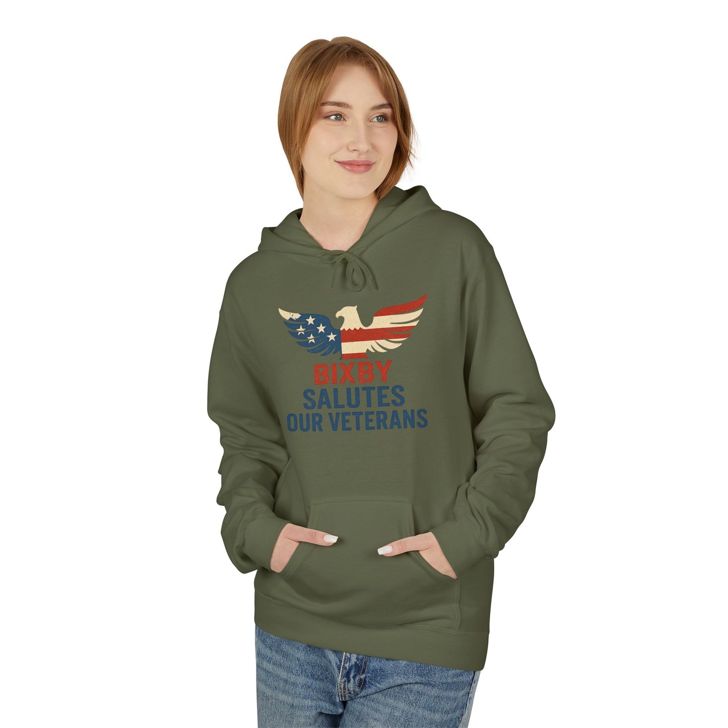 Bixby Salutes Our Veterans Gildan Hoodie