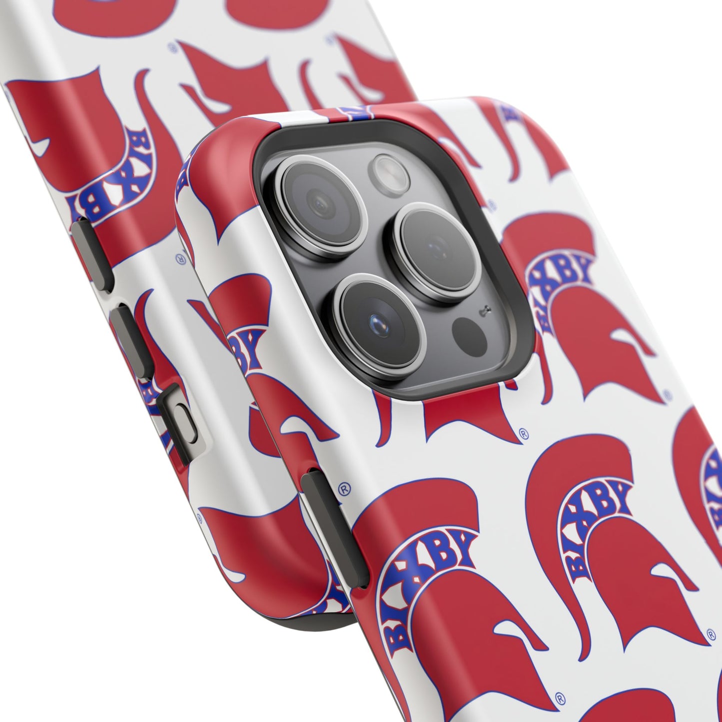 Bixby Spartan Red Logo Impact Resistant iPhone Case