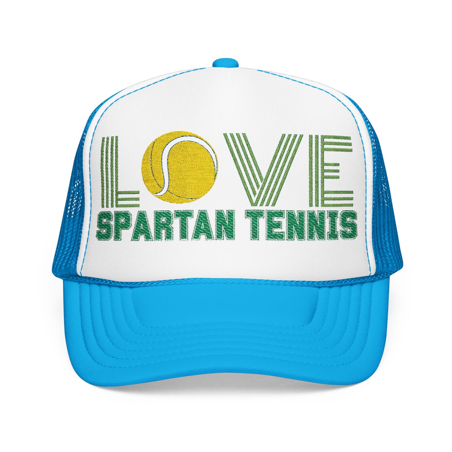 Bixby Spartan Tennis Embroidered Foam Trucker Hat