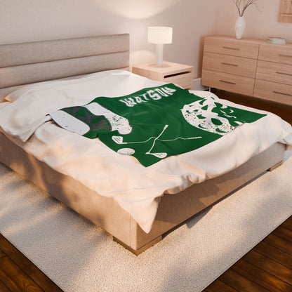 Spartan Golf Velveteen Plush Blanket - Customized