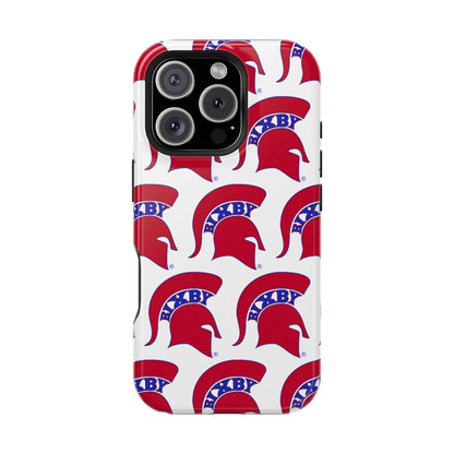 Bixby Spartan Red Logo Impact Resistant iPhone Case