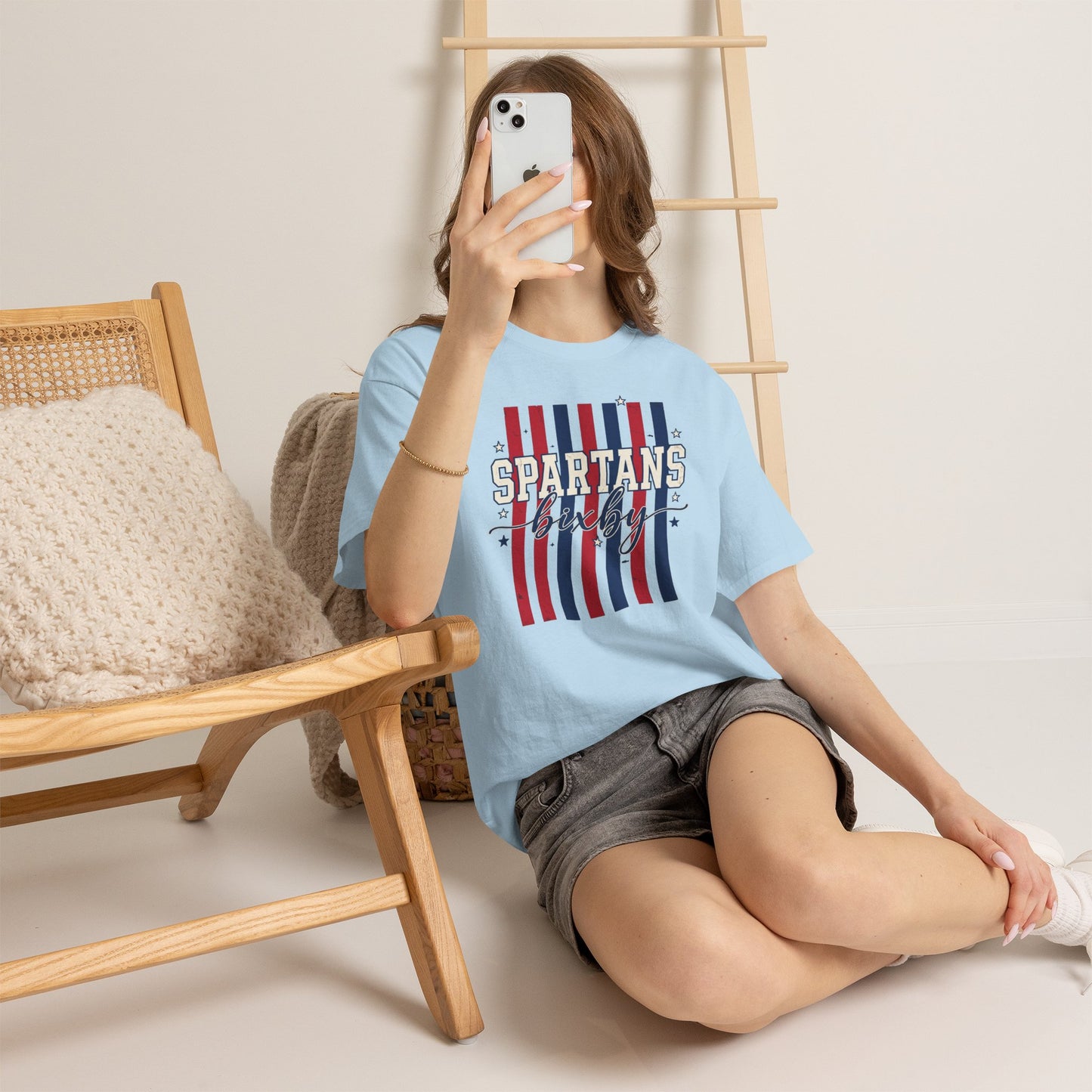 Bixby Spartan Patriotic Gildan Tee