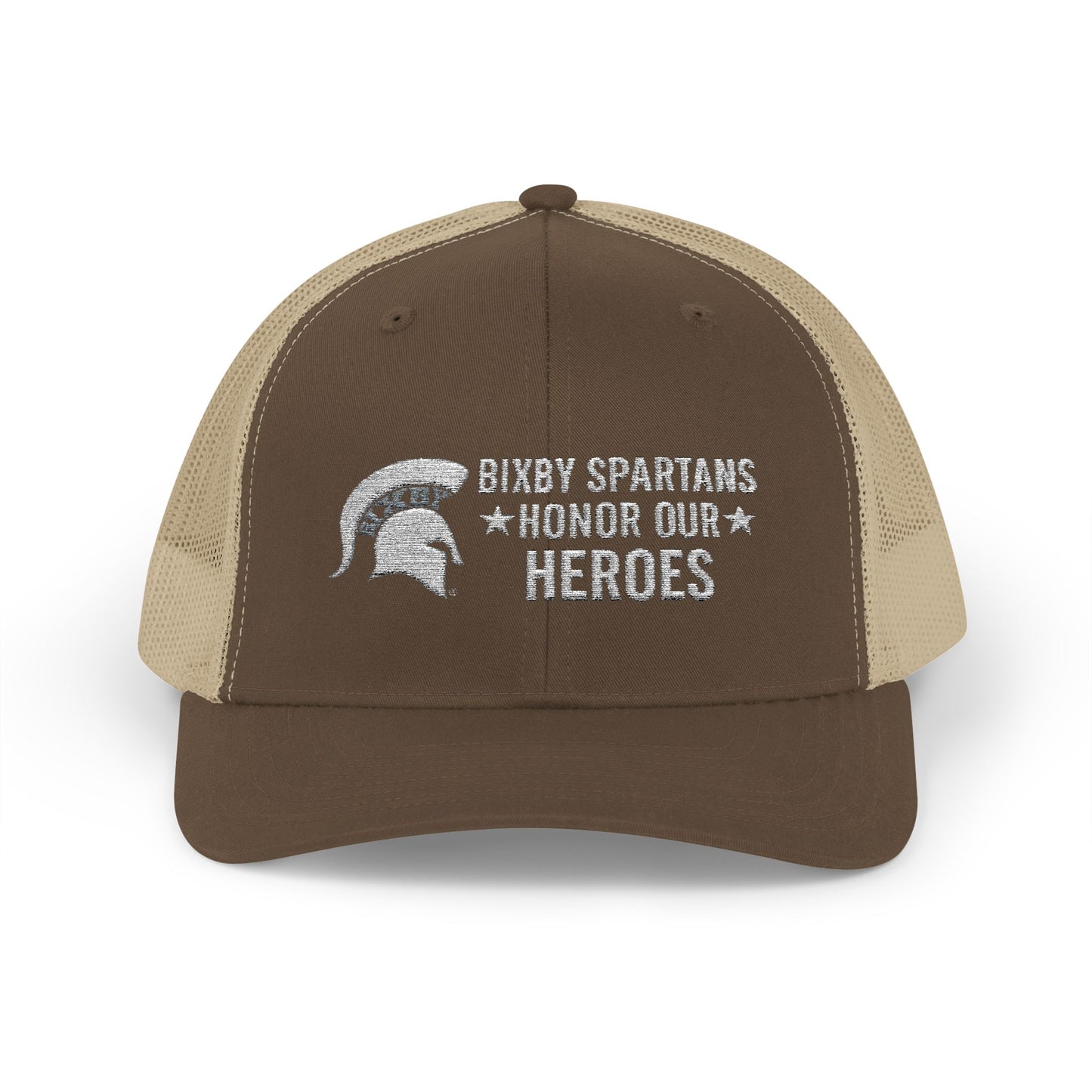 Spartans Honor Our Heroes Embroidered Trucker Snapback