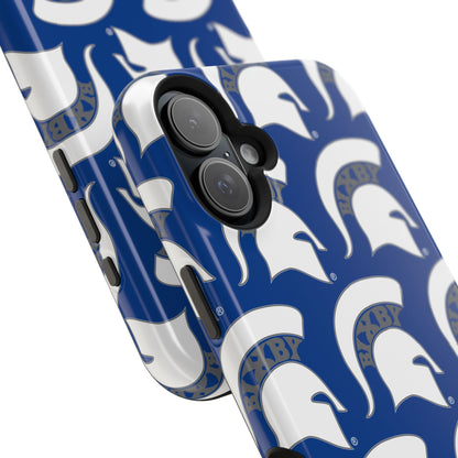Bixby Spartan White Logo Impact Resistant iPhone Case