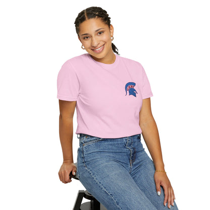 Bixby Spartan Red Embroidered Logo Comfort Colors Tee