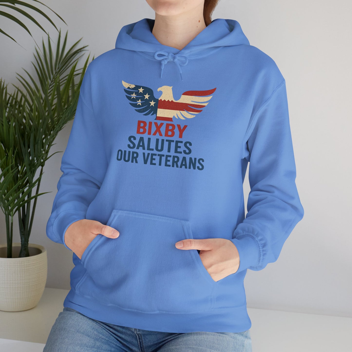 Bixby Salutes Our Veterans Gildan Hoodie