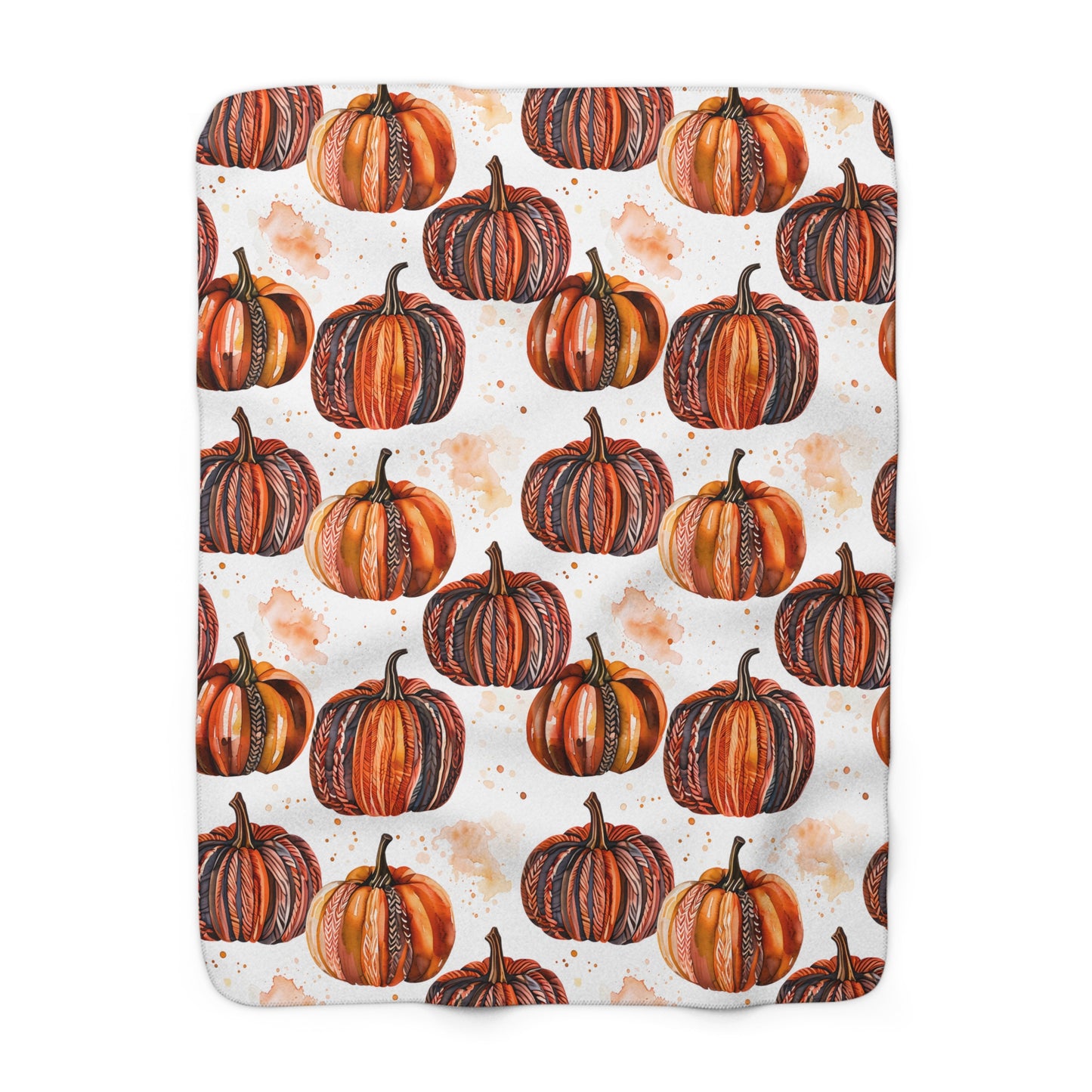 Autumn Pumpkin Paradise Sherpa Comfy Blanket