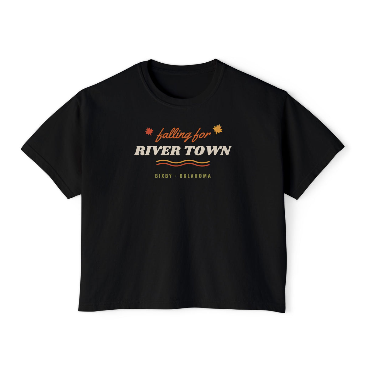 Falling for River Town Boxy Comfort Colors Tee
