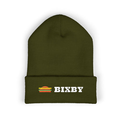Bixby Retro Sunset Embroidered Cuffed Beanie