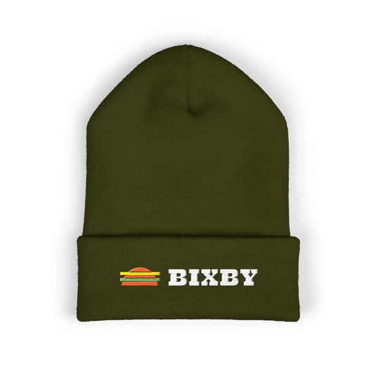 Bixby Retro Sunset Embroidered Cuffed Beanie