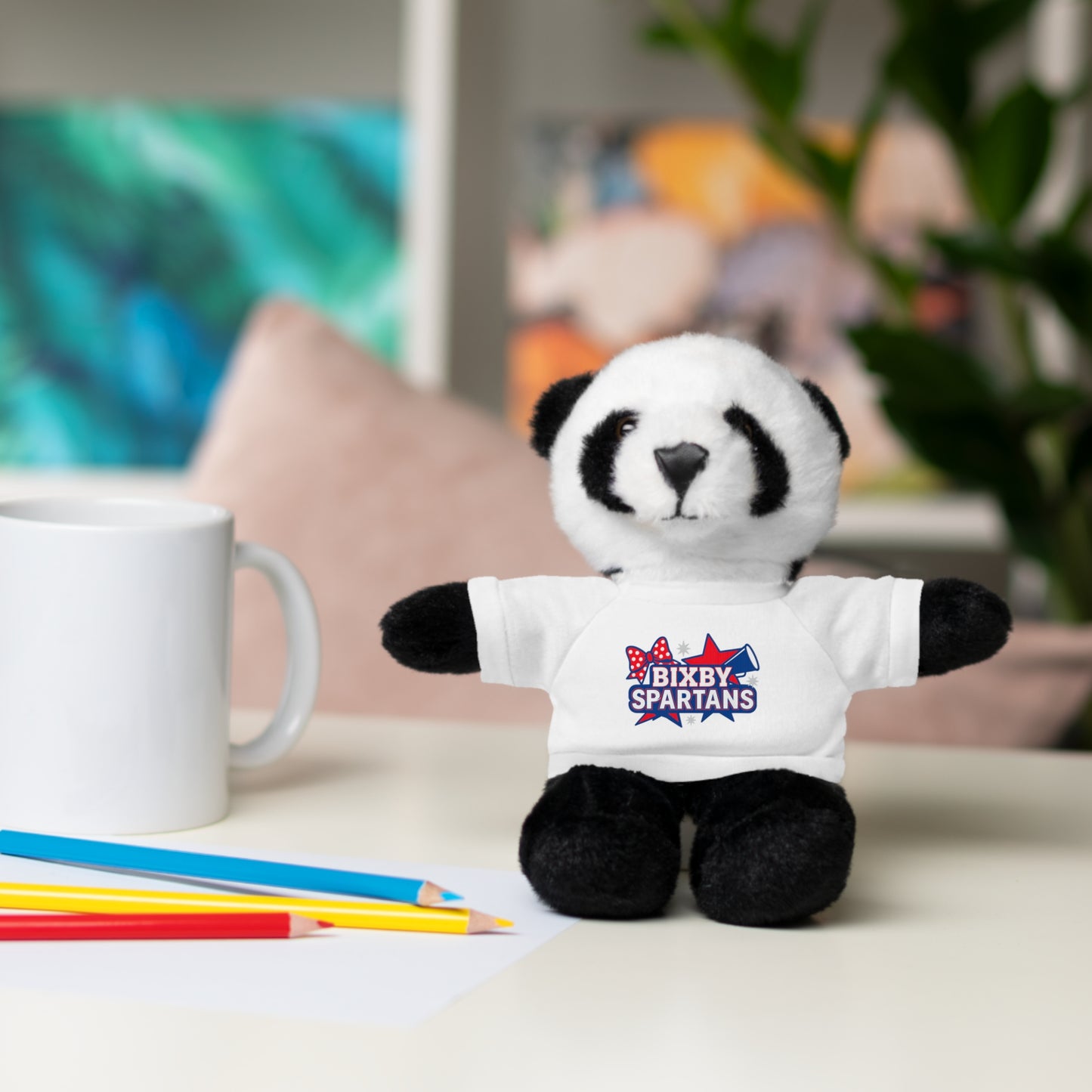Spartan Cheer Stuffed Animal Logo