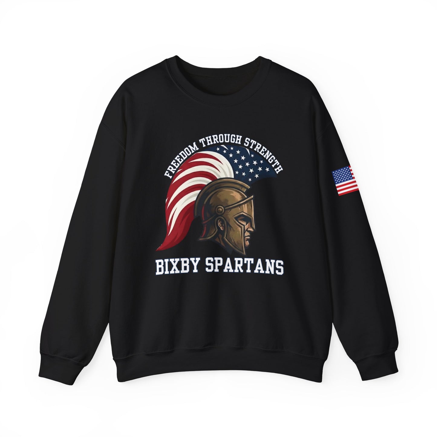 Bixby Spartans Freedom Through Strength Gildan Sweatshirt