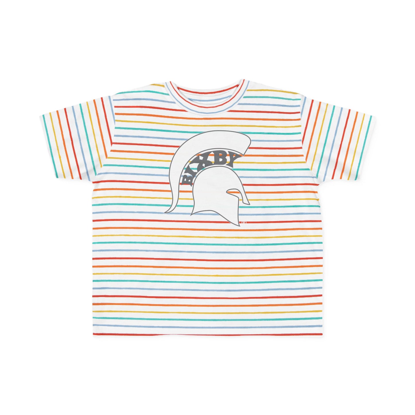 Spartan White Logo Rabbit Skins Toddler Tee