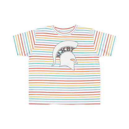 Spartan White Logo Rabbit Skins Toddler Tee