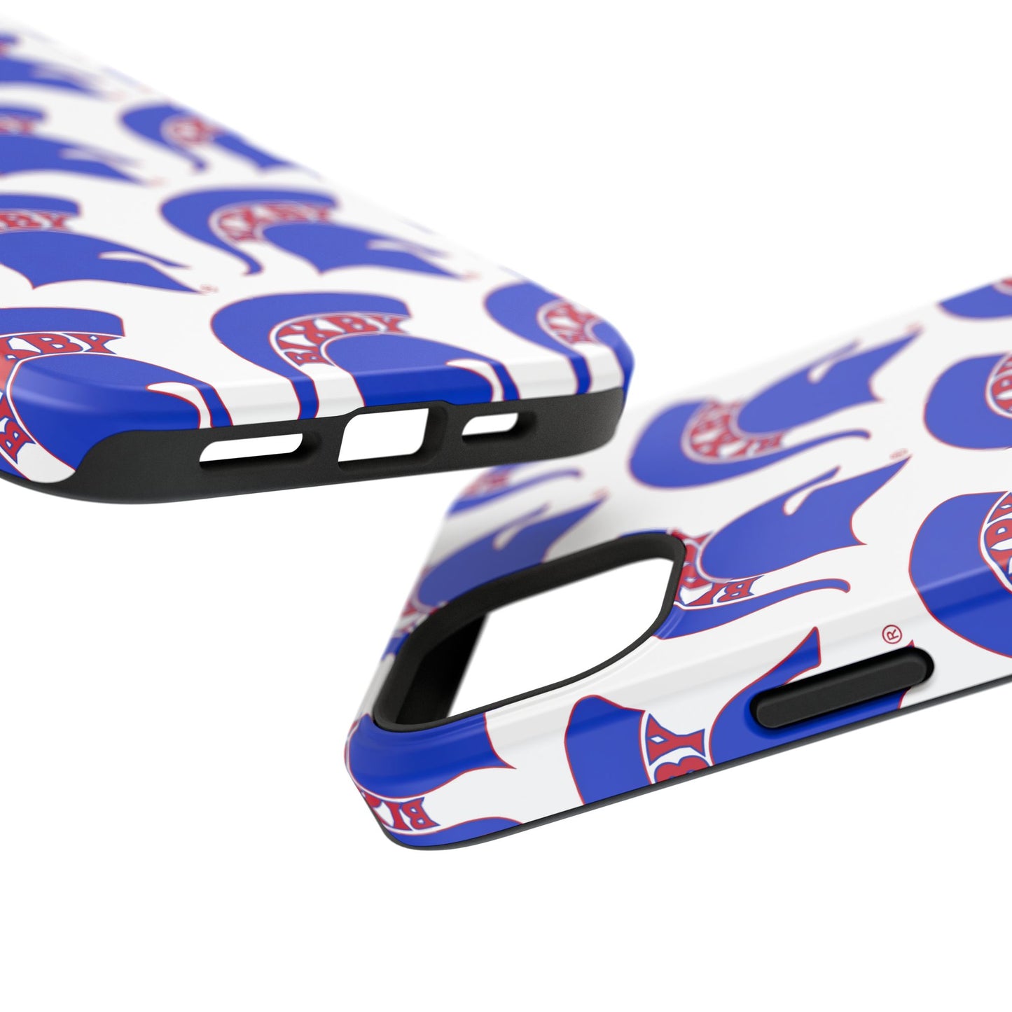 Bixby Spartan Blue Logo Impact Resistant iPhone Case