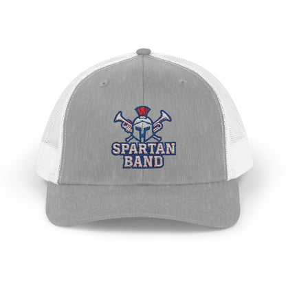 Spartan Band Embroidered Trucker Snapback