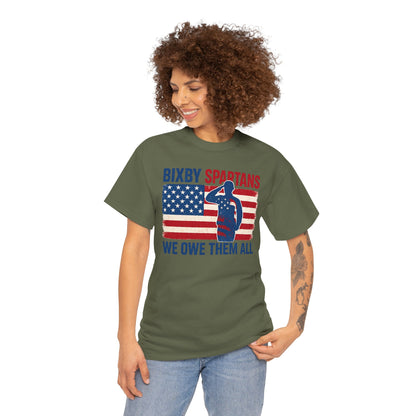 Spartans We Owe Them All Gildan Tee