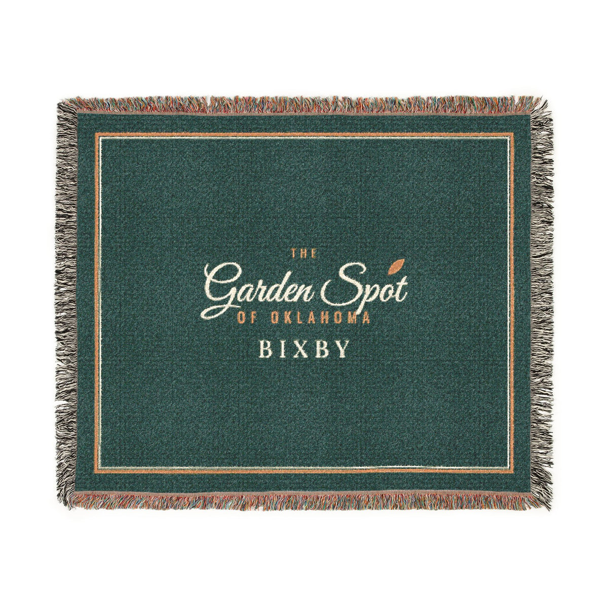 Garden Spot of Oklahoma Woven Throw Blanket