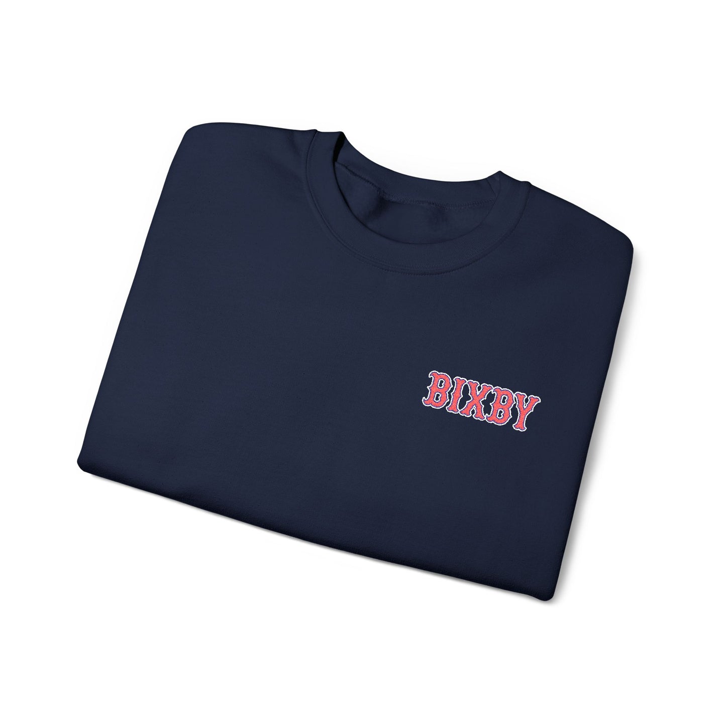 Embroidered Vintage Bixby Font Gildan Sweatshirt