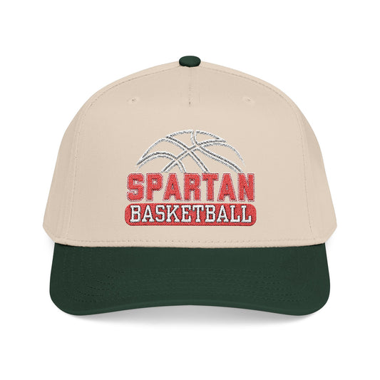 Spartan Basketball Embroidered Mid-Profile Ballcap