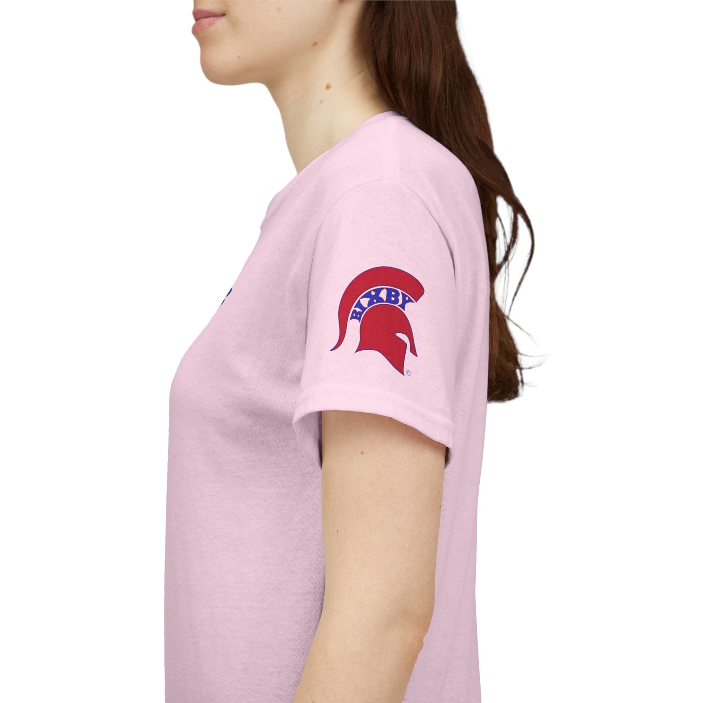 Spartan Educator Design Gildan Tee With Sleeve Logo