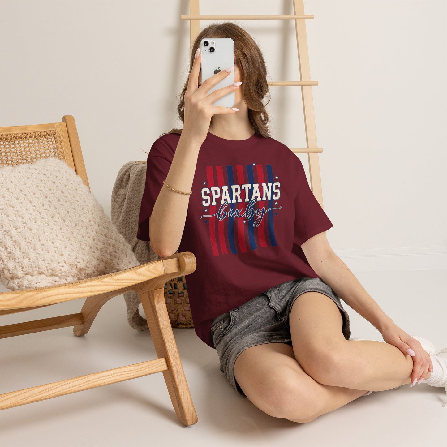 Bixby Spartan Patriotic Gildan Tee