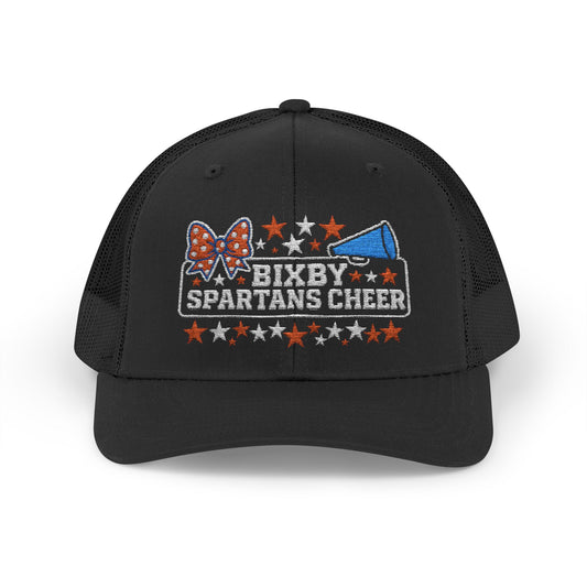 Bixby Spartans Cheer Embroidered Trucker Snapback