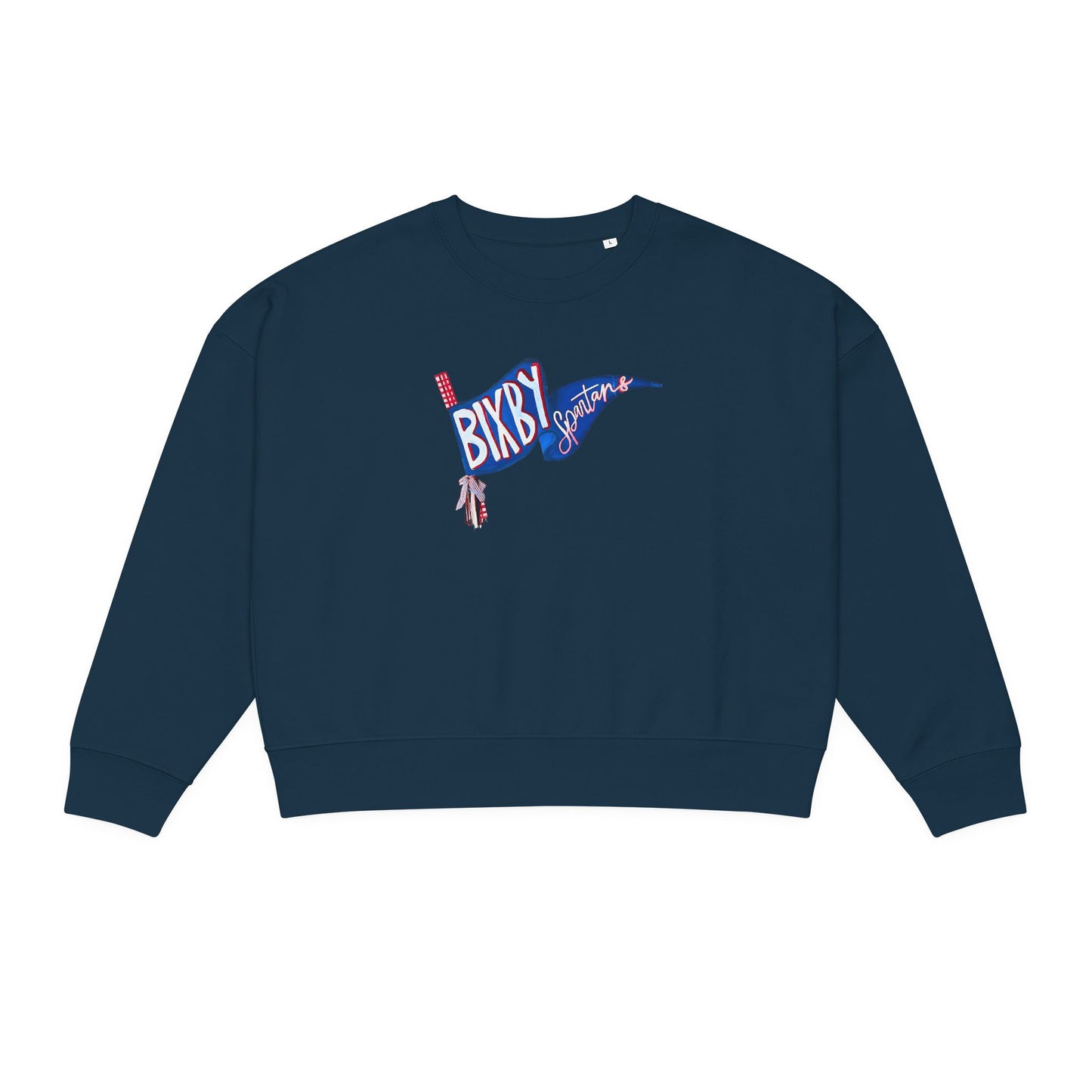 Bixby Spartan Flag Pendant Premium Stanley Stella Boxy Sweatshirt