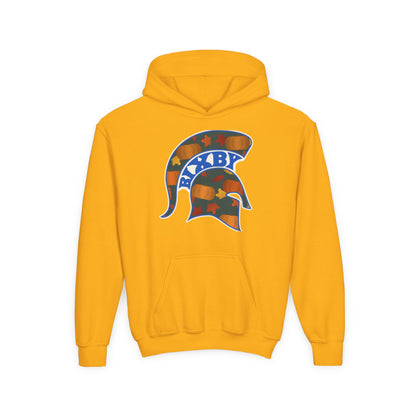Bixby Spartans Pumpkin Patch Helmet Youth Hoodie – Kids Fall Game Day Hoodie