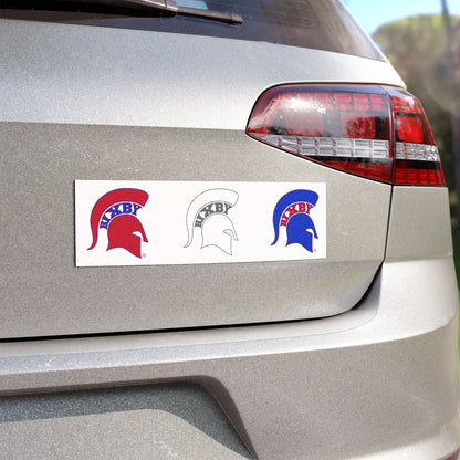 Spartan Red White & Blue Car Magnet
