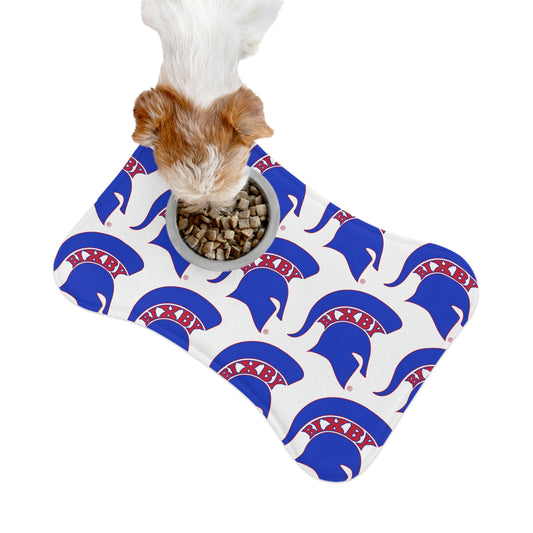 Spartan Blue Logo Pet Feeding Mat