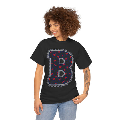 Leopard Print "B" Gildan Tee