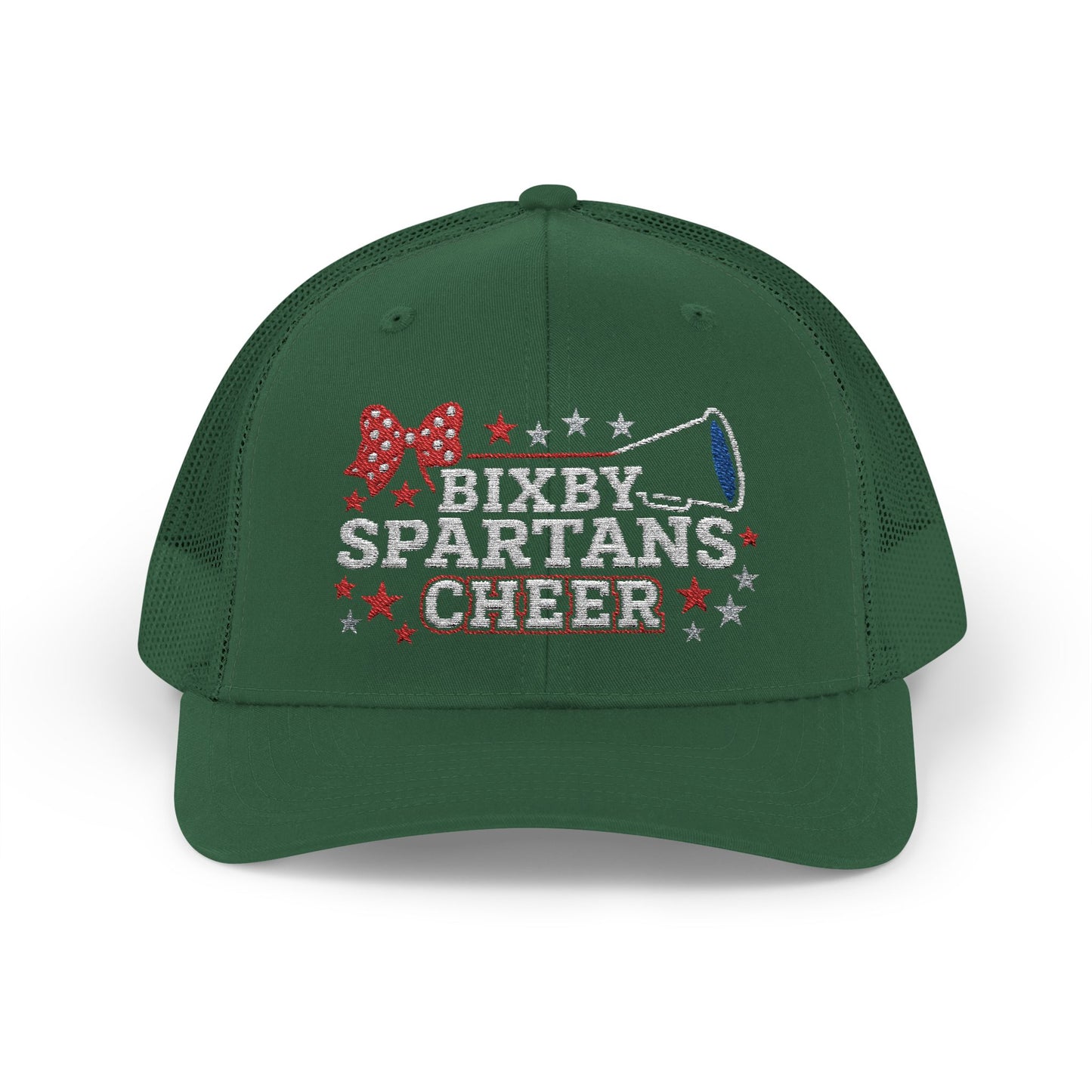 Bixby Spartans Cheer Embroidered Trucker Snapback