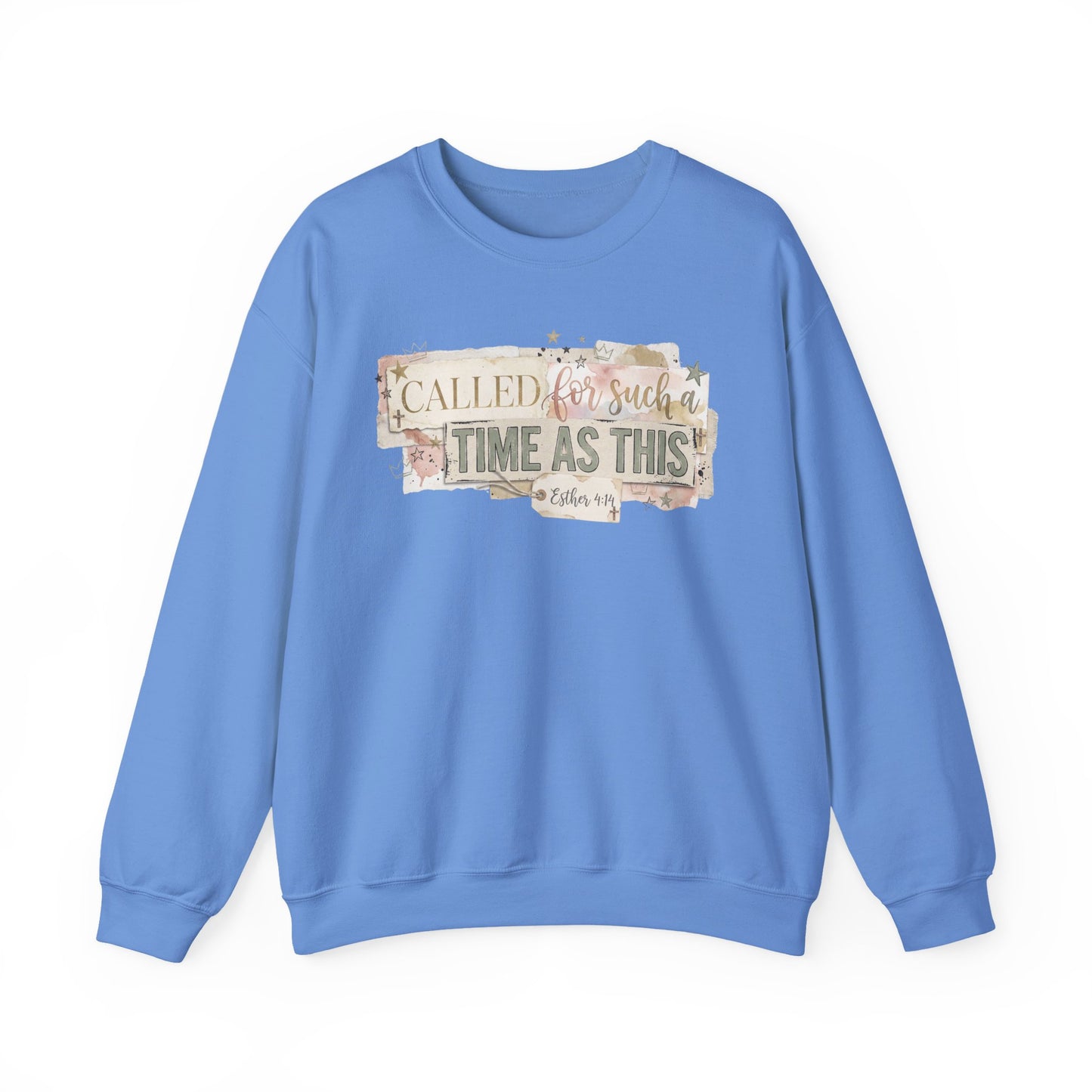Called to Such a Time as This Crewneck Sweatshirt | Floral Scripture Design