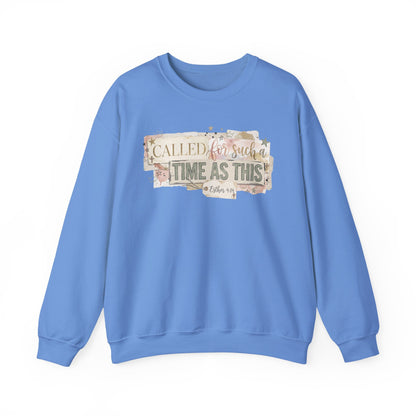 Called to Such a Time as This Crewneck Sweatshirt | Floral Scripture Design