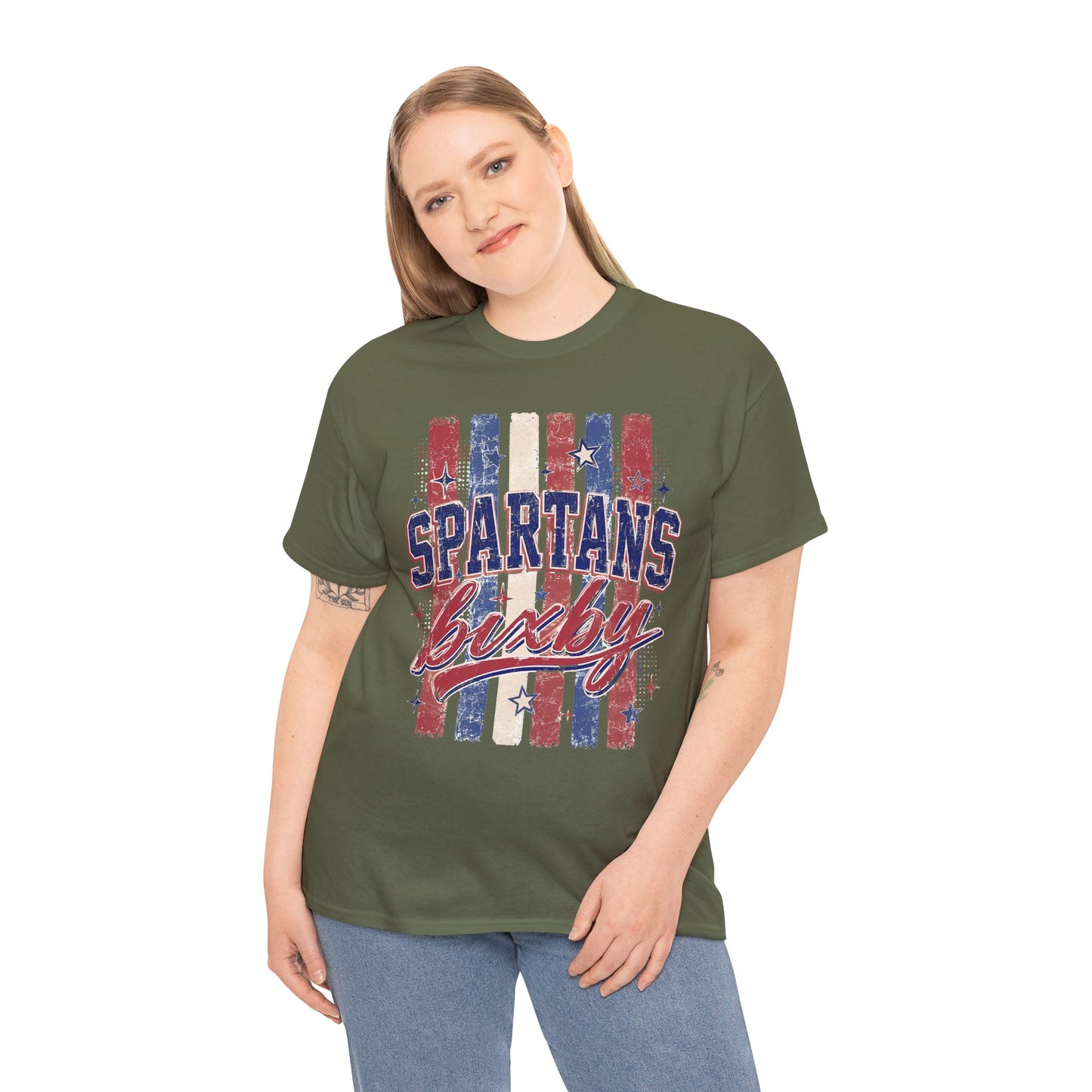 Spartans Bixby Patriotic Tee