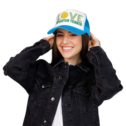 Bixby Spartan Tennis Embroidered Foam Trucker Hat