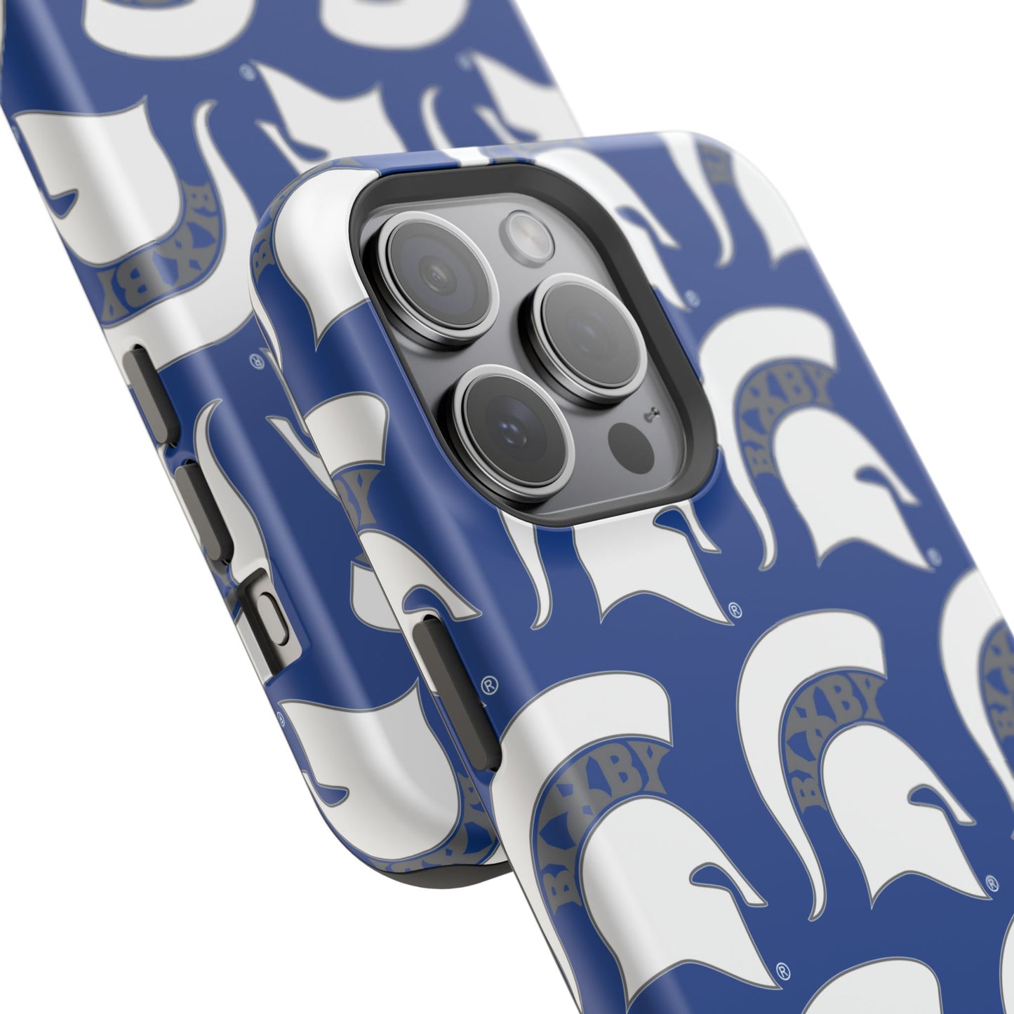 Bixby Spartan White Logo Impact Resistant iPhone Case