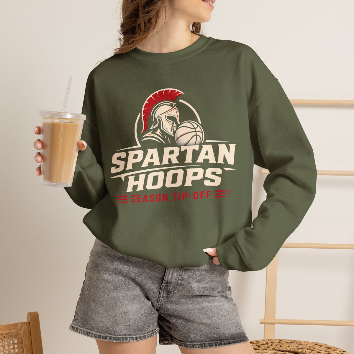 Bixby Spartans Hoops - Season Tip-Off Basketball Pullover Sweatshirt