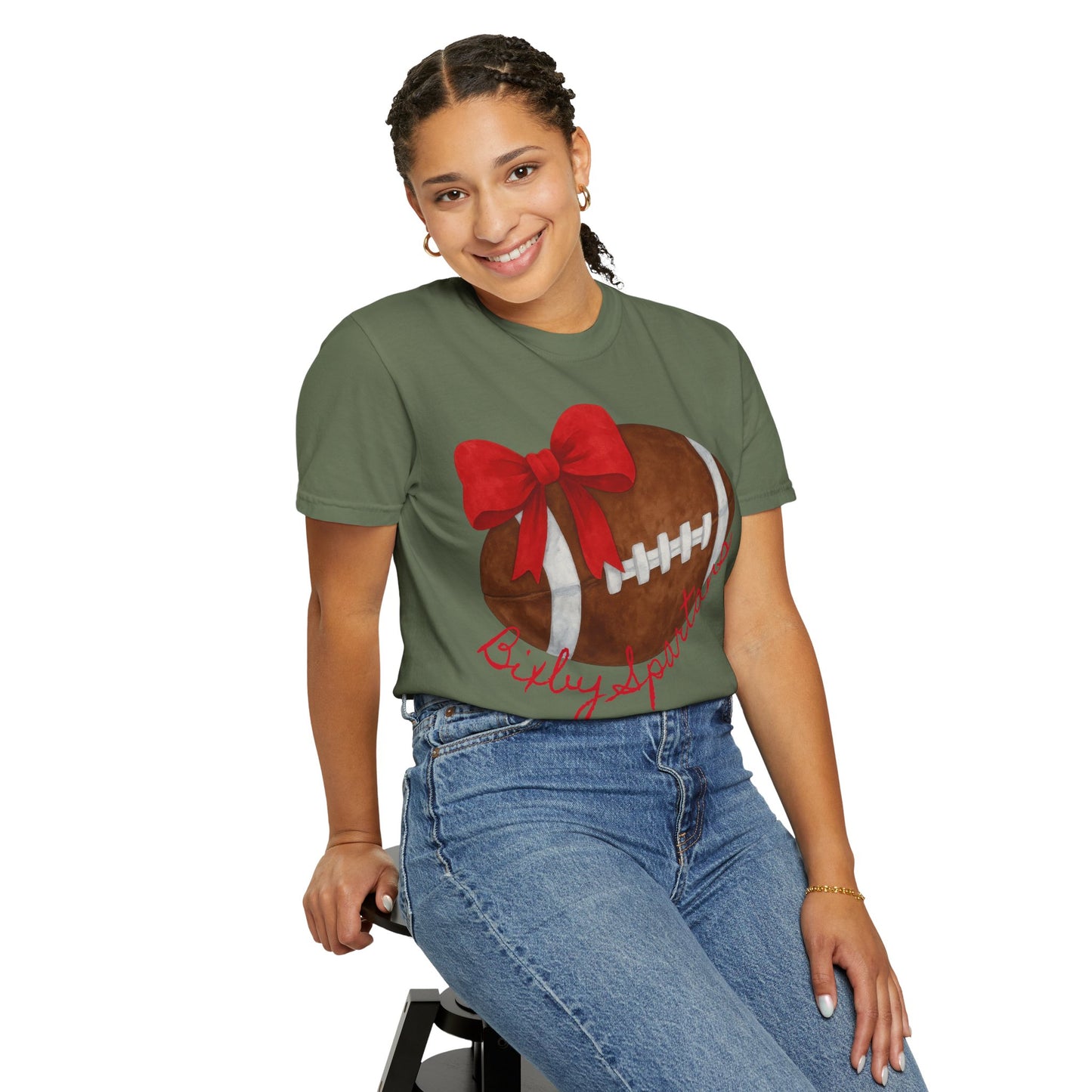 Cheer and Football Comfort Colors Tee