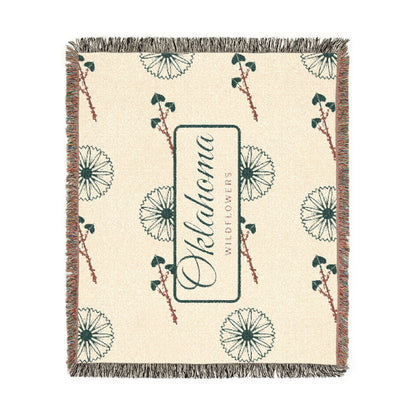Oklahoma Wildflower Woven Throw Blanket