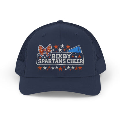 Bixby Spartans Cheer Embroidered Trucker Snapback