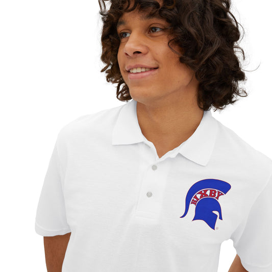 Spartan Blue Logo Jerzees Polo