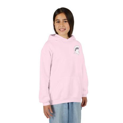 Spartan White Logo Youth Gildan Hoodie