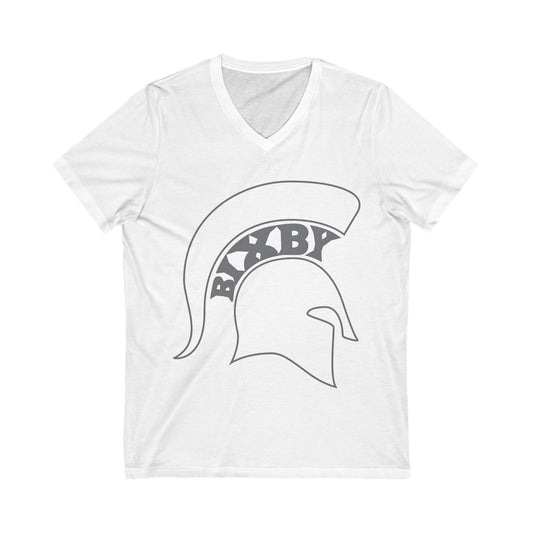 Spartan White Logo Women's Bella + Canvas V-Neck