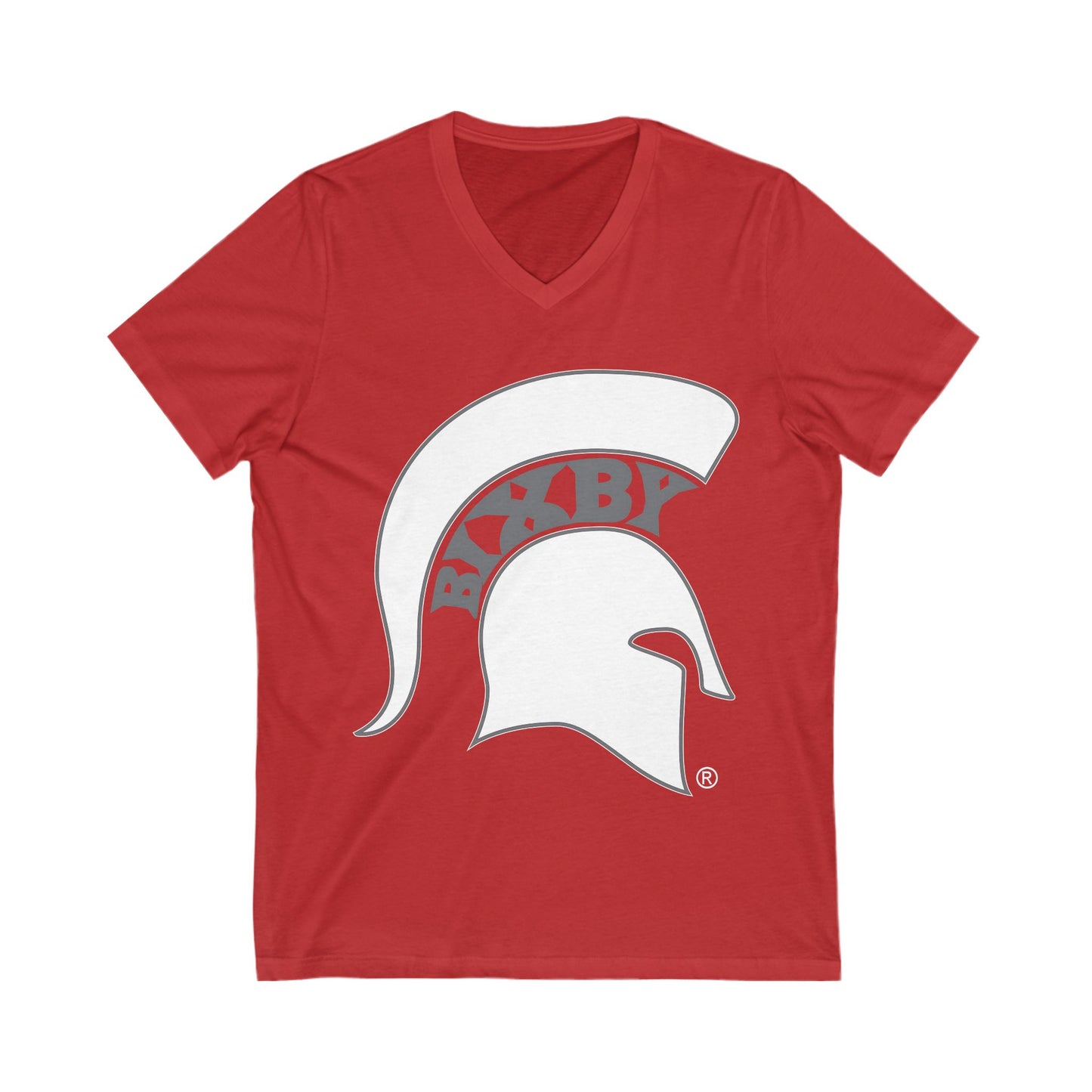 Spartan White Logo Women's Bella + Canvas V-Neck