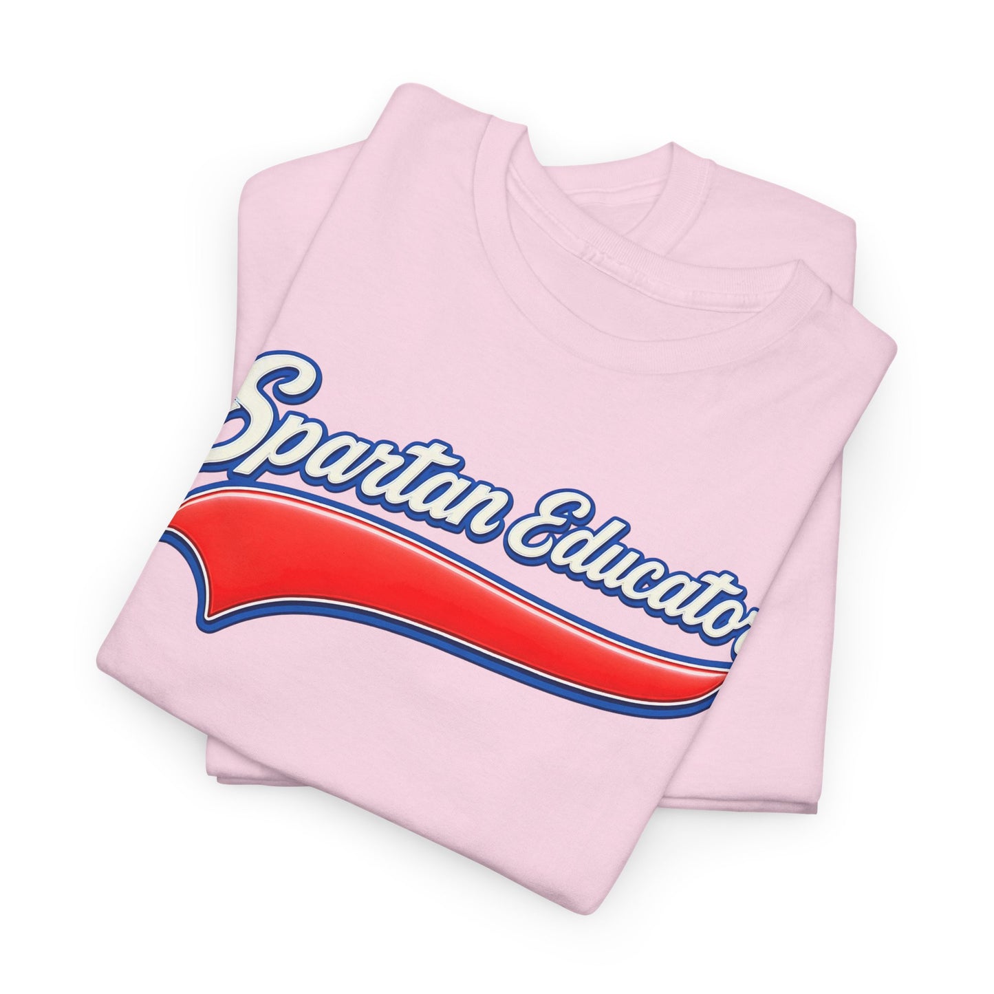 Spartan Educator Design Gildan Tee With Sleeve Logo