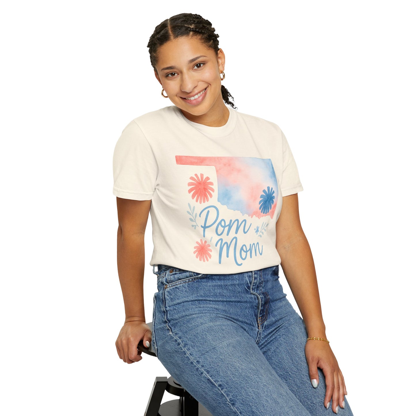Pom Mom Bixby OK Watercolor Comfort Colors Tee