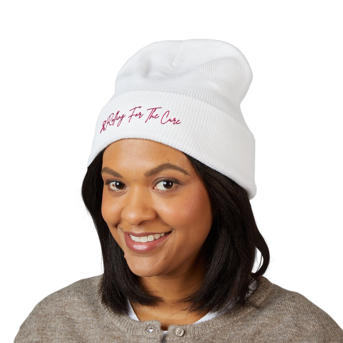 Where RV USA Breast Cancer Awareness Embroidered Beanie